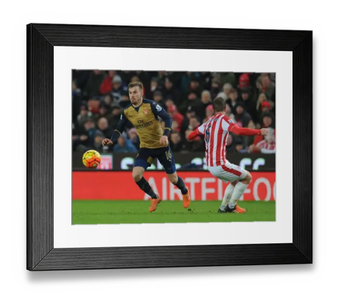Framed Print : Ramsey vs. Whelan: A Football Rivalry at Stoke City (2015-16)