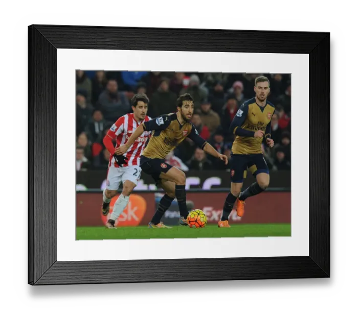 Framed Print : Flamini and Ramsey in Action: Arsenal vs. Stoke City, Premier League 2015-16 Framed Print : Flamini and Ramsey in Action: Arsenal vs. Stoke City, Premier League 2015-16