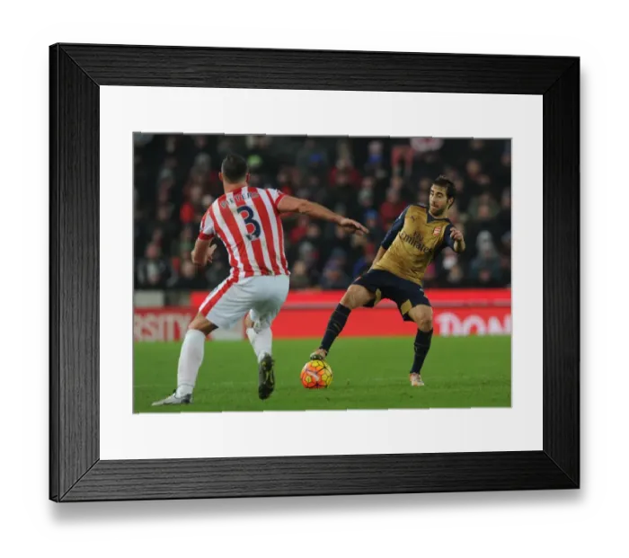 Framed Print : Flamini vs Pieters: A Fierce Battle at Stoke City vs Arsenal (2015-16) Framed Print : Flamini vs Pieters: A Fierce Battle at Stoke City vs Arsenal (2015-16)