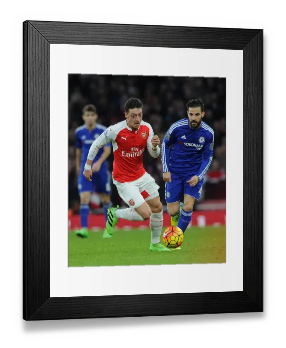 Framed Print : The Arsenal Rivals: A Clash of Talents - Ozil vs. Fabregas, Arsenal v Chelsea, 2015-16 Framed Print : The Arsenal Rivals: A Clash of Talents - Ozil vs. Fabregas, Arsenal v Chelsea, 2015-16