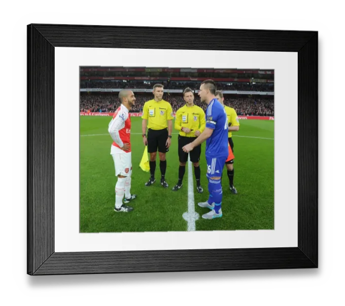 Framed Print : Arsenal vs. Chelsea: Walcott and Terry - A Premier League Rivalry Face-Off at Emirates Stadium Framed Print : Arsenal vs. Chelsea: Walcott and Terry - A Premier League Rivalry Face-Off at Emirates Stadium
