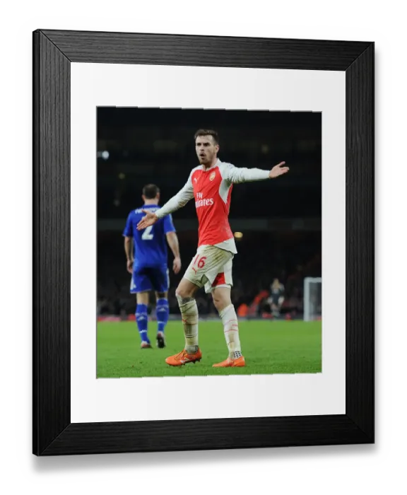 Framed Print : Ramsey in Action: Arsenal vs. Chelsea, Premier League 2015-16