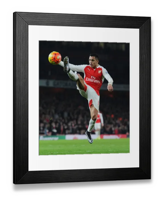 Framed Print : Alexis Sanchez in Action: Arsenal vs Chelsea, Premier League 2015-16, Emirates Stadium Framed Print : Alexis Sanchez in Action: Arsenal vs Chelsea, Premier League 2015-16, Emirates Stadium