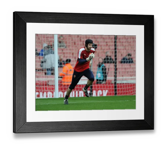 Framed Print : Arsenal vs. Chelsea: Petr Cech's Intense Pre-Match Focus (2015-16)