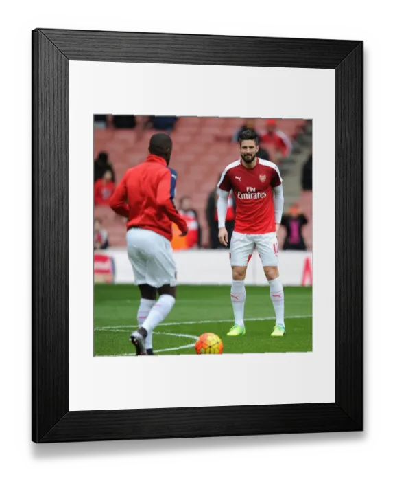 Framed Print : Olivier Giroud Gears Up for Arsenal vs. Chelsea Showdown (2015-16) Framed Print : Olivier Giroud Gears Up for Arsenal vs. Chelsea Showdown (2015-16)