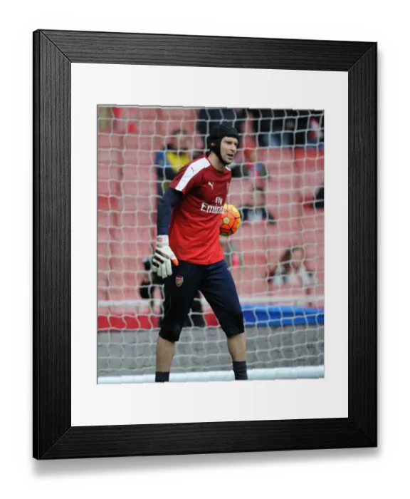 Framed Print : Arsenal's Petr Cech Readies for Premier League Clash Against Chelsea