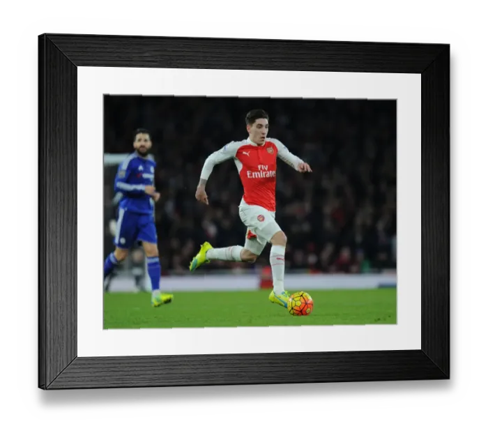 Framed Print : Bellerin in Action: Arsenal vs Chelsea, Premier League 2015-16