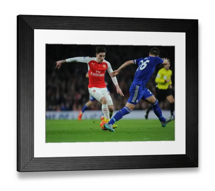 Framed Print : Arsenal vs. Chelsea Showdown: Bellerin vs. Terry Battle at the Emirates