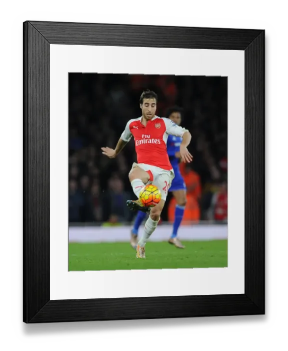 Framed Print : Defeat at Emirates: Mathieu Flamini (Arsenal) vs Chelsea (2016), Barclays Premier League