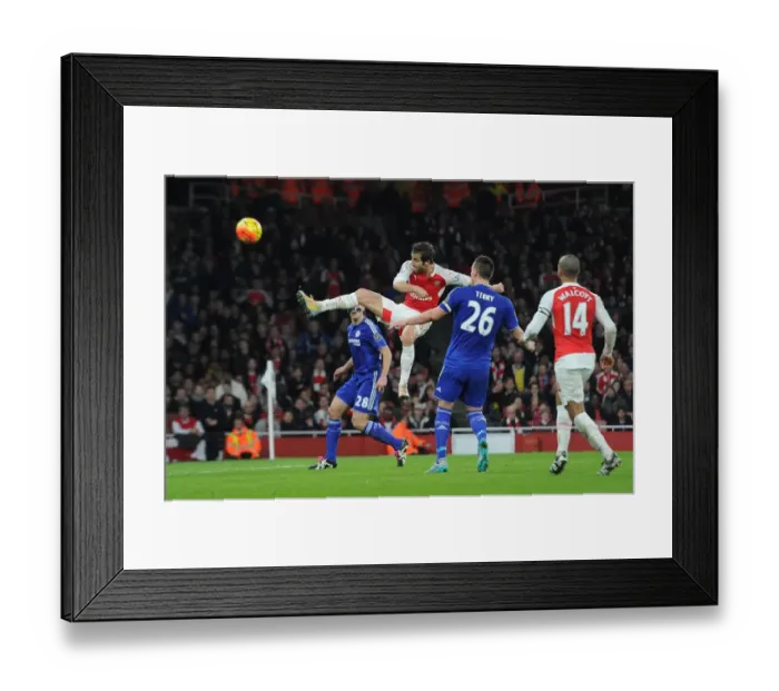 Framed Print : Mathieu Flamini (Arsenal). Arsenal 0: 1 Chelsea. Barclays Premier League. Emirates Stadium