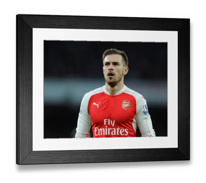 Framed Print : Aaron Ramsey (Arsenal). Arsenal 0: 1 Chelsea. Barclays Premier League. Emirates Stadium