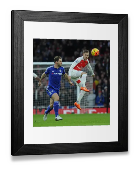 Framed Print : Aaron Ramsey (Arsenal) Branislav Ivanovic (Chelsea) Framed Print : Aaron Ramsey (Arsenal) Branislav Ivanovic (Chelsea)