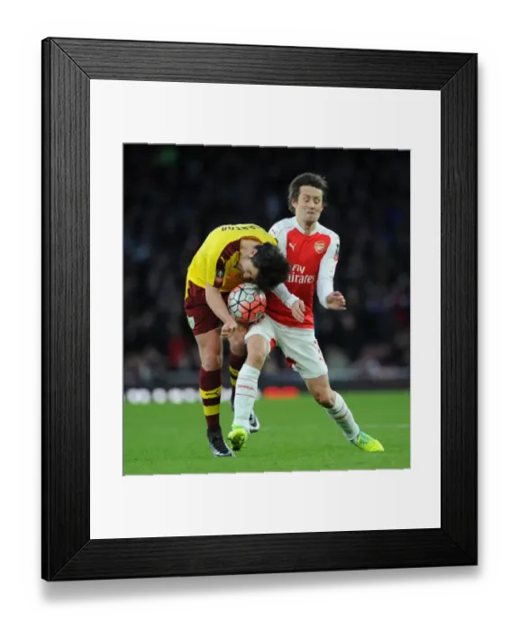 Framed Print : Rosicky vs Barton: A FA Cup Battle at The Emirates (Arsenal vs Burnley 2016) Framed Print : Rosicky vs Barton: A FA Cup Battle at The Emirates (Arsenal vs Burnley 2016)