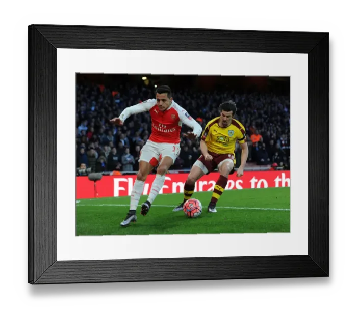Framed Print : Arsenal vs Burnley: FA Cup Clash - Alexis Sanchez vs Joey Barton Brawl Framed Print : Arsenal vs Burnley: FA Cup Clash - Alexis Sanchez vs Joey Barton Brawl