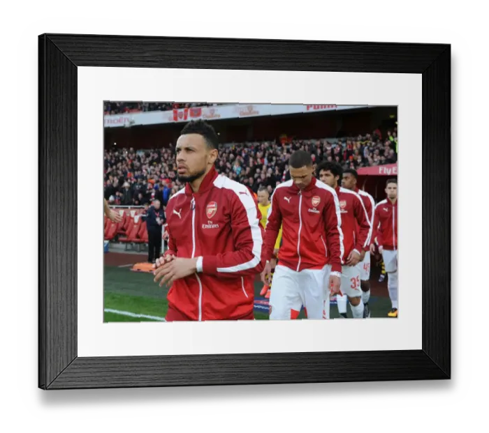 Framed Print : Arsenal's Francis Coquelin Gears Up for FA Cup Battle Against Burnley