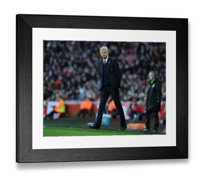 Framed Print : Arsene Wenger Leads Arsenal Against Burnley in FA Cup Fourth Round