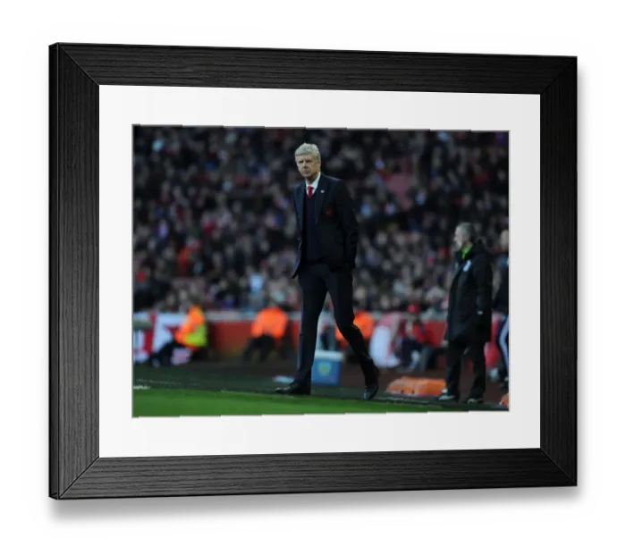 Framed Print : Arsene Wenger and Arsenal Face Burnley in FA Cup Fourth Round