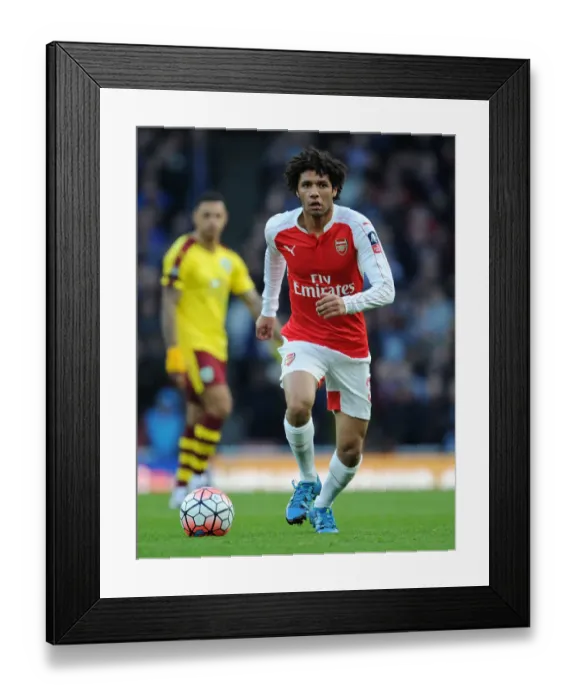 Framed Print : FA Cup Showdown: Elneny's Emirates Dominance - Arsenal vs Burnley