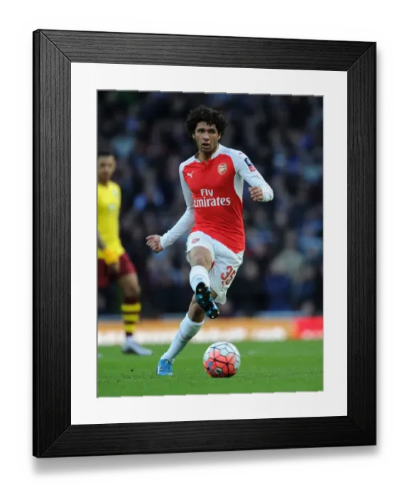 Framed Print : FA Cup Showdown: Elneny's Determined Performance - Arsenal vs Burnley