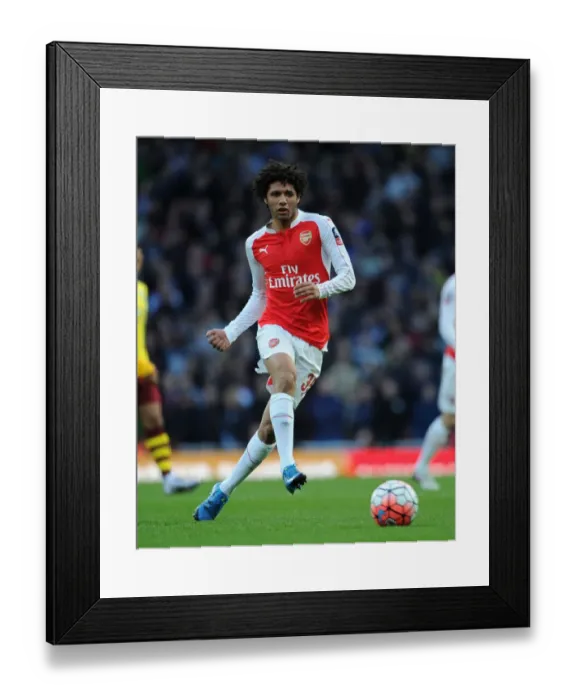 Framed Print : Arsenal vs Burnley: Elneny's Emirates FA Cup Battle