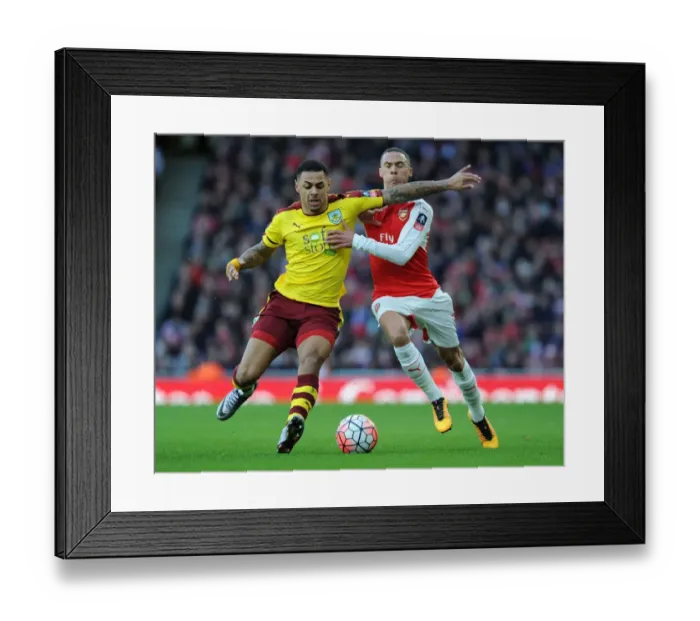 Framed Print : Arsenal vs. Burnley: FA Cup Fourth Round Clash at The Emirates