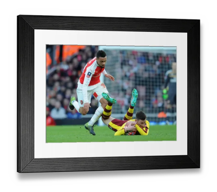 Framed Print : Arsenal vs. Burnley: Coquelin vs. Jones - FA Cup Fourth Round Battle at The Emirates Framed Print : Arsenal vs. Burnley: Coquelin vs. Jones - FA Cup Fourth Round Battle at The Emirates