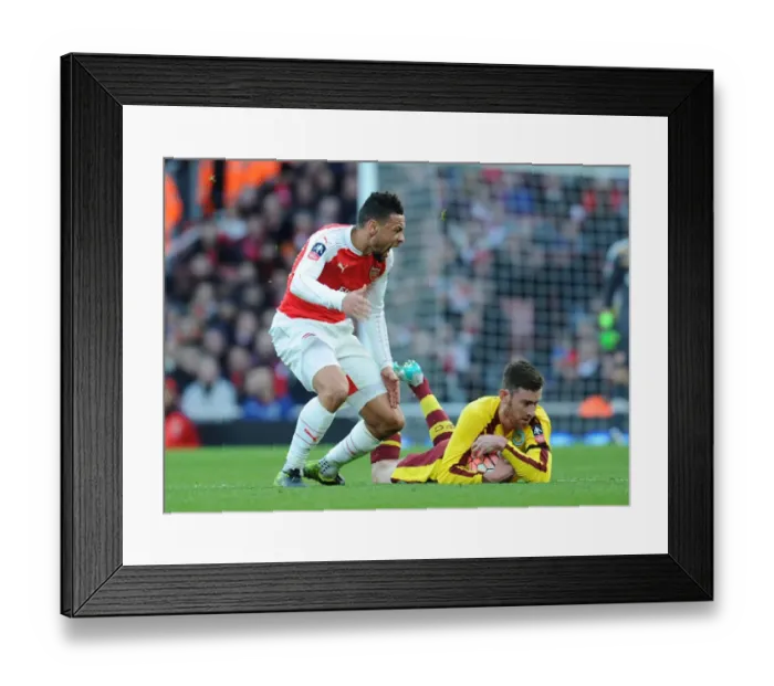Framed Print : Arsenal vs. Burnley: FA Cup Fourth Round Clash at The Emirates
