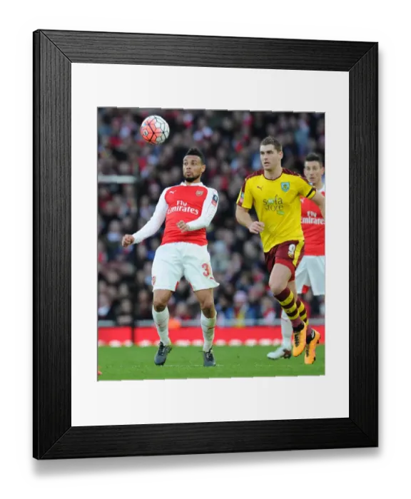 Framed Print : Coquelin vs. Vokes: A FA Cup Battle at the Emirates Framed Print : Coquelin vs. Vokes: A FA Cup Battle at the Emirates