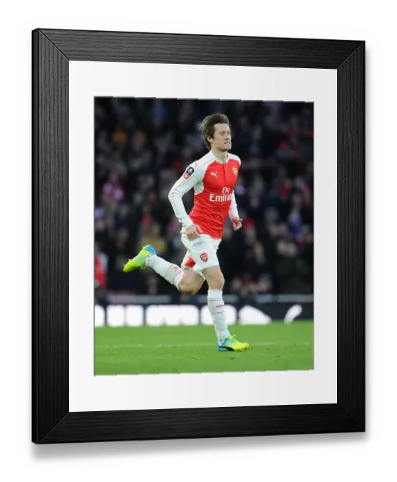 Framed Print : Arsenal's Rosicky Shines in FA Cup Clash Against Burnley, 2016 Framed Print : Arsenal's Rosicky Shines in FA Cup Clash Against Burnley, 2016