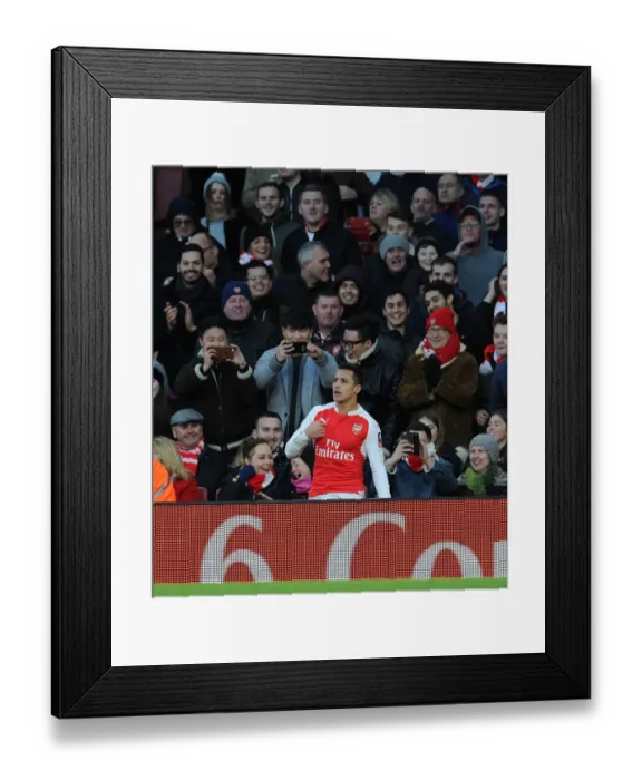 Framed Print : Arsenal vs Burnley: The FA Cup Showdown - Sanchez and Barton's Epic Altercation