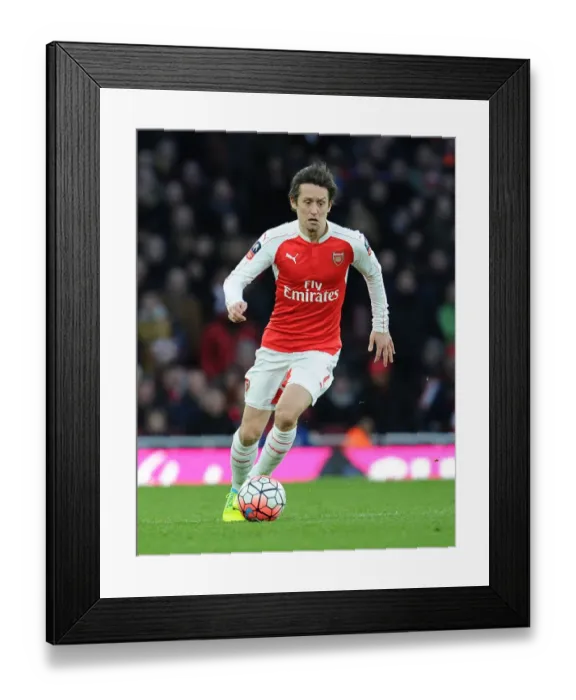 Framed Print : Arsenal's Rosicky in FA Cup Action: Arsenal vs Burnley (2016)