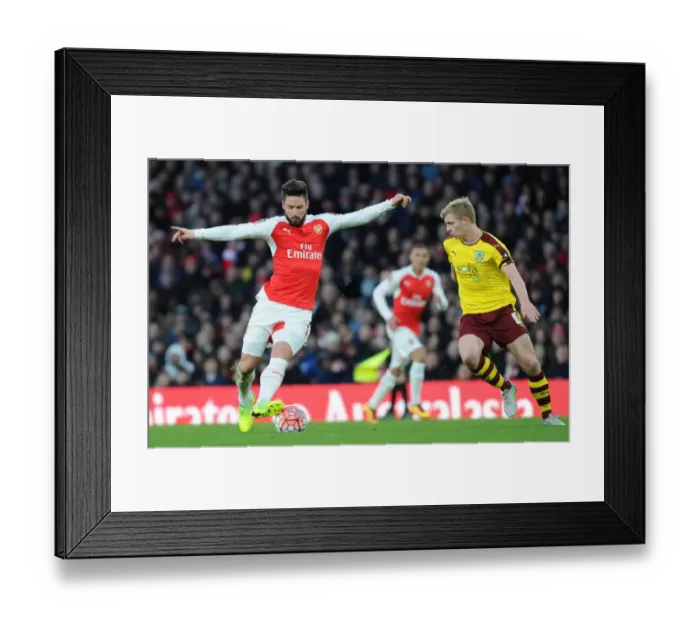 Framed Print : Arsenal vs. Burnley: FA Cup Fourth Round Battle at The Emirates Framed Print : Arsenal vs. Burnley: FA Cup Fourth Round Battle at The Emirates