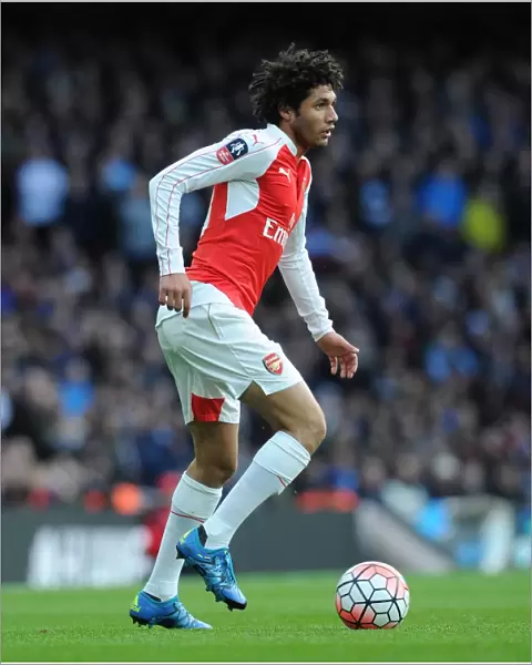 Mohamed Elneny (Arsenal). Arsenal 2: 1 Burnley. FA Cup 4th Round. Emirates Stadium