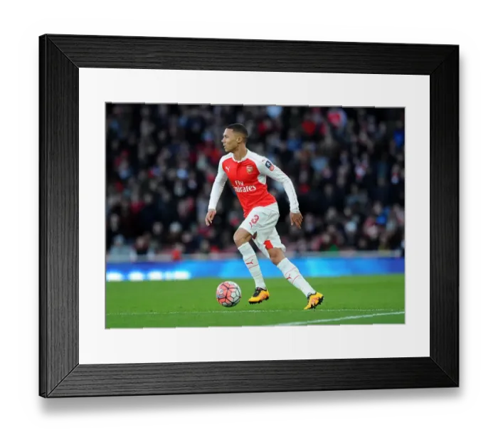 Framed Print : Arsenal's Kieran Gibbs Celebrates FA Cup Victory Over Burnley, Emirates Stadium (2016)