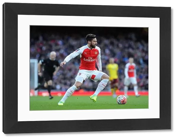 Olivier Giroud (Arsenal). Arsenal 2: 1 Burnley. FA Cup 4th Round. Emirates Stadium