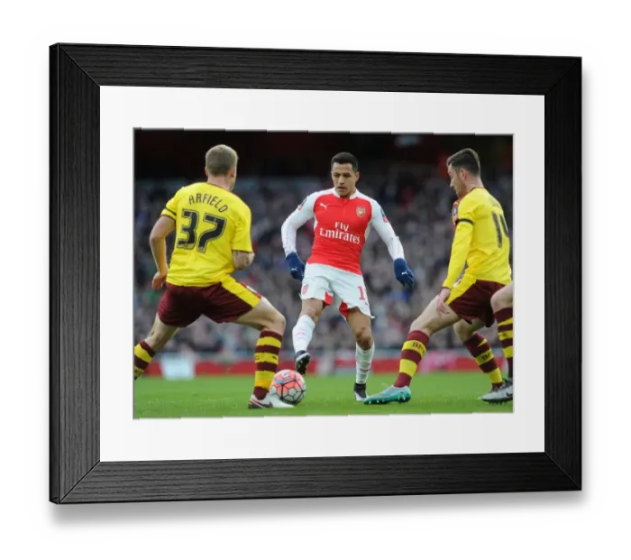 Framed Print : Alexis Sanchez's Nutmeg Assist: Arsenal's FA Cup Winning Moment Against Burnley