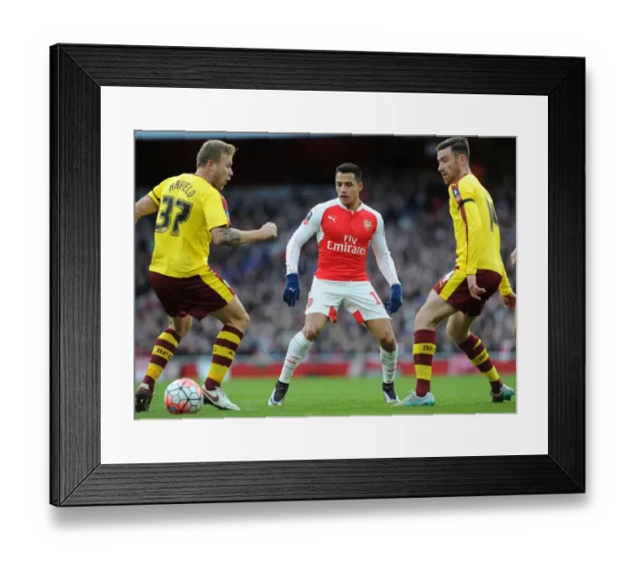 Framed Print : Alexis Sanchez's Nutmeg Assist: Arsenal's FA Cup Victory Moment vs. Burnley