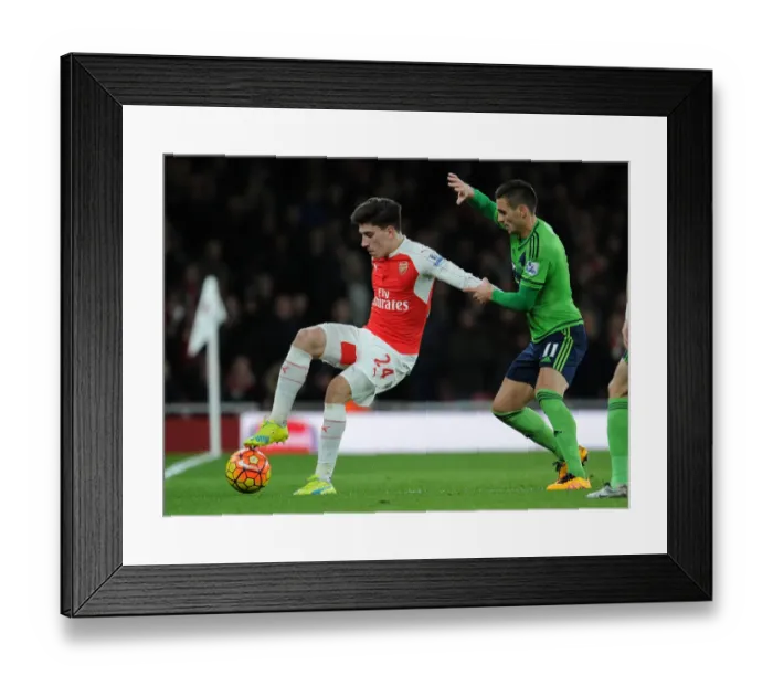 Framed Print : Intense Battle: Bellerin vs. Tadic at Arsenal vs. Southampton Framed Print : Intense Battle: Bellerin vs. Tadic at Arsenal vs. Southampton