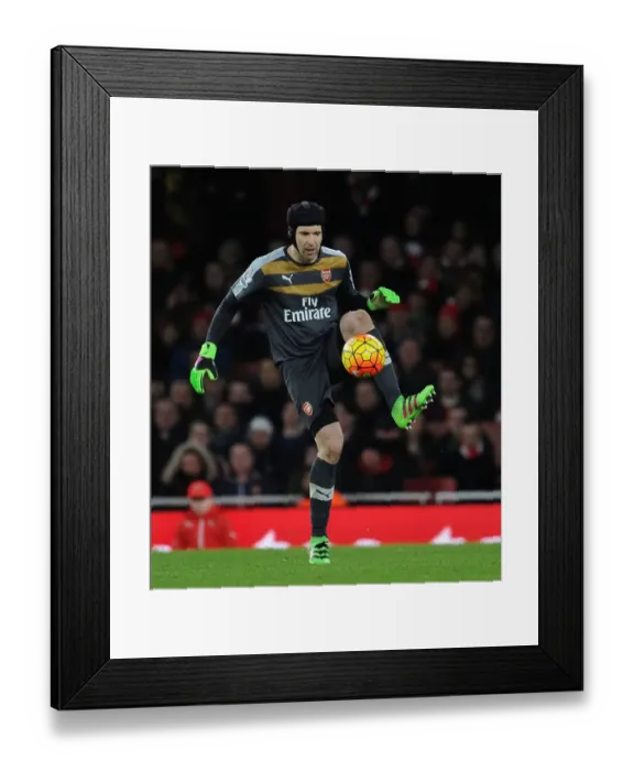 Framed Print : Arsenal's Petr Cech in Action Against Southampton (2015-16) at Emirates Stadium