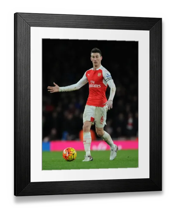 Framed Print : Arsenal's Koscielny in Action: Arsenal vs Southampton at Emirates Stadium (2016)