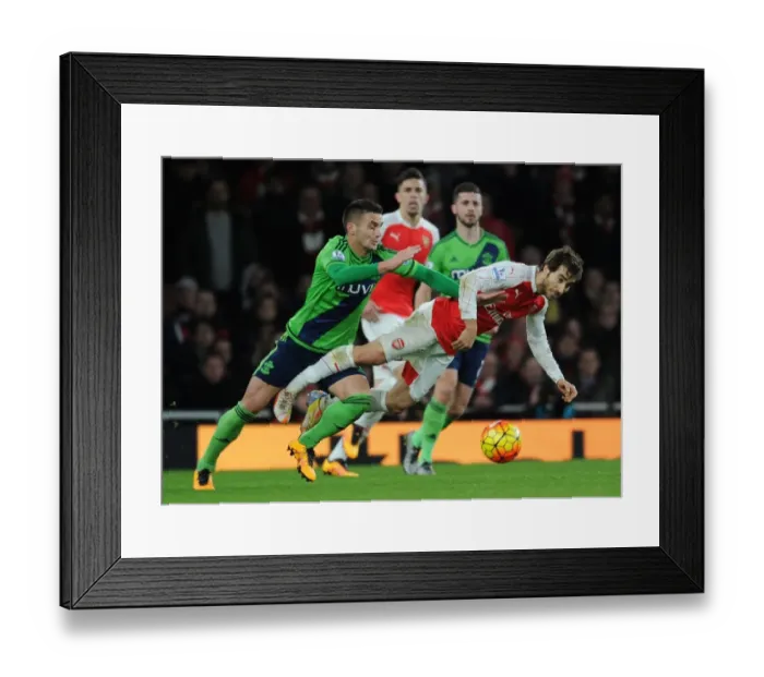 Framed Print : Flamini vs Tadic: A Premier League Showdown at Emirates Stadium