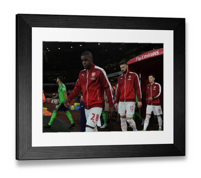 Framed Print : Joel Campbell (Arsenal). Arsenal 0: 0 Southampton. Barclays Premier League. Emirates Stadium Framed Print : Joel Campbell (Arsenal). Arsenal 0: 0 Southampton. Barclays Premier League. Emirates Stadium