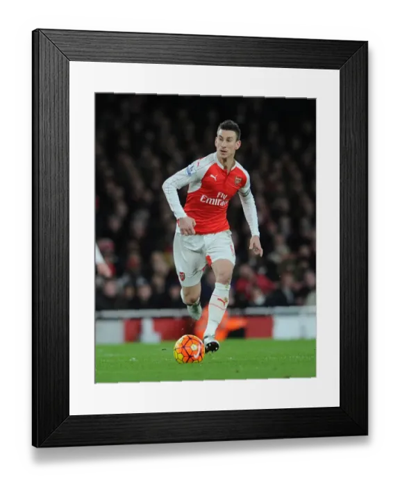 Framed Print : Laurent Koscielny (Arsenal). Arsenal 0: 0 Southampton