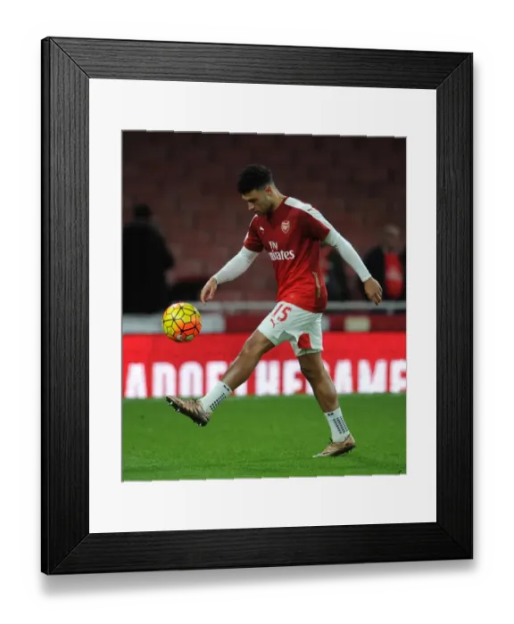 Framed Print : Alex Oxlade-Chamberlain (Arsenal) warms up before the match. Arsenal 0: 0 Southampton Framed Print : Alex Oxlade-Chamberlain (Arsenal) warms up before the match. Arsenal 0: 0 Southampton
