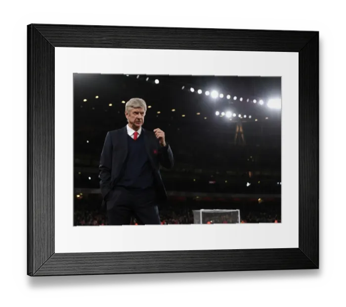 Framed Print : Arsene Wenger: Arsenal Manager Before Arsenal vs Southampton, Premier League 2015-16