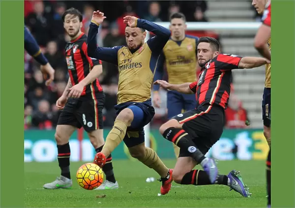 Francis Coquelin (Arsenal) Andrew Surman (Bournemouth). AFC Bournemouth 0: 2 Arsenal