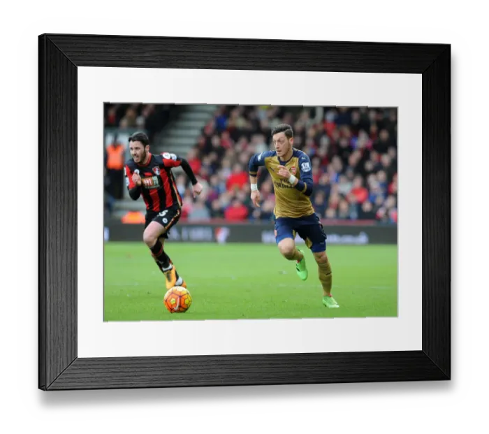 Framed Print : Mesut Ozil in Action: Arsenal vs. Bournemouth, Premier League 2015-16 Framed Print : Mesut Ozil in Action: Arsenal vs. Bournemouth, Premier League 2015-16
