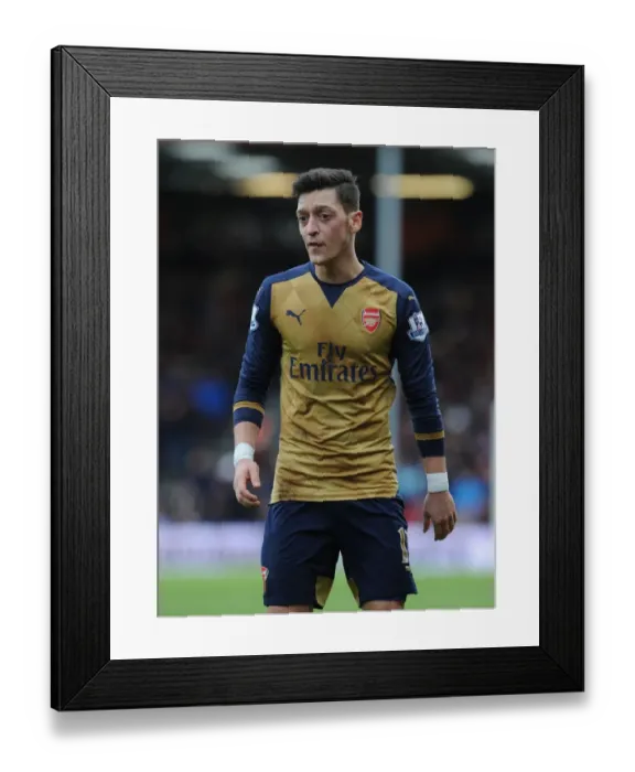 Framed Print : Mesut Ozil in Action: Arsenal vs. Bournemouth, Premier League 2015-16