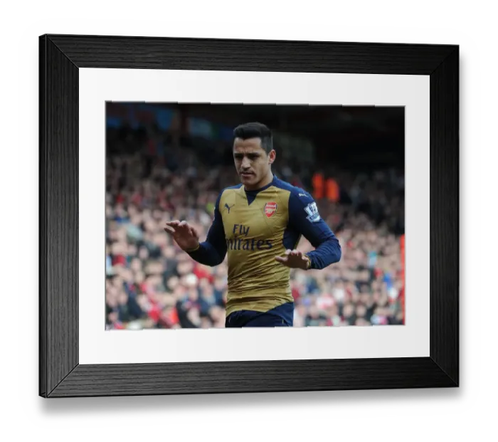 Framed Print : Alexis Sanchez in Action: Arsenal vs. Bournemouth, Premier League 2015-16 Framed Print : Alexis Sanchez in Action: Arsenal vs. Bournemouth, Premier League 2015-16
