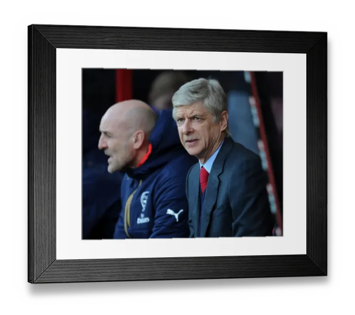Framed Print : Arsene Wenger: Arsenal Manager Before Bournemouth Clash, Premier League 2015-16